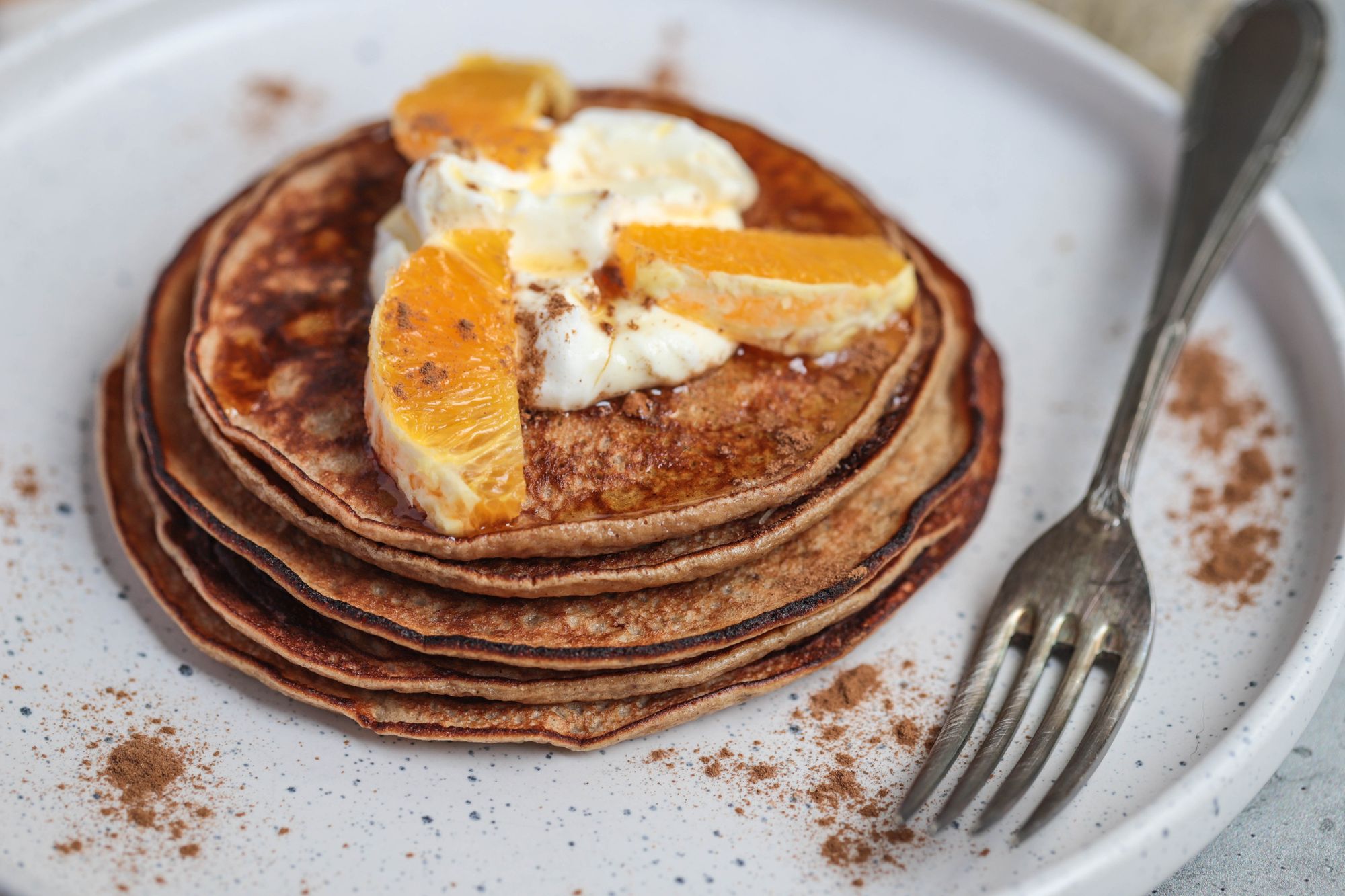 High-Protein Gingerbread Pancakes