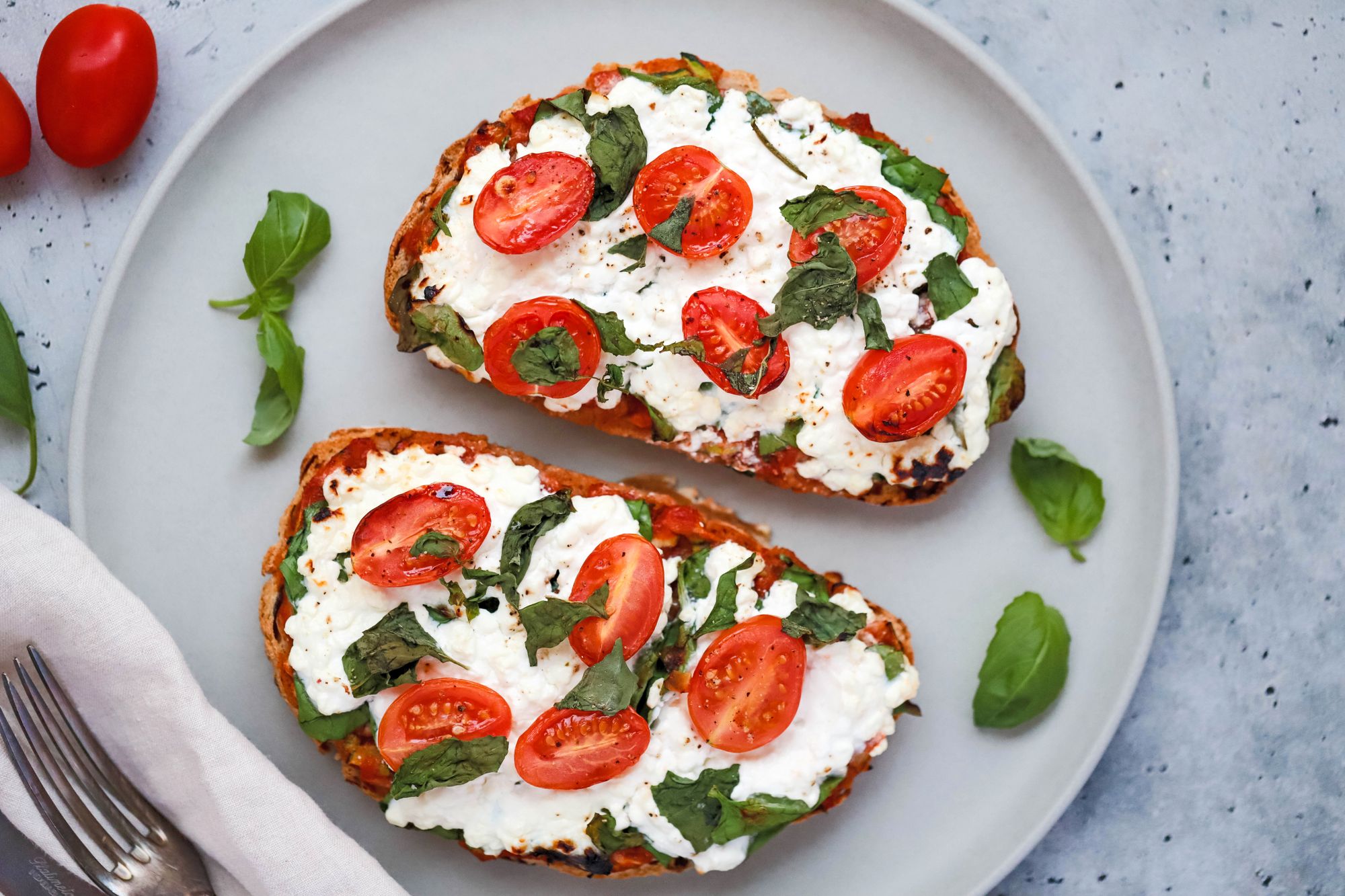 Savory Cottage Cheese Toast