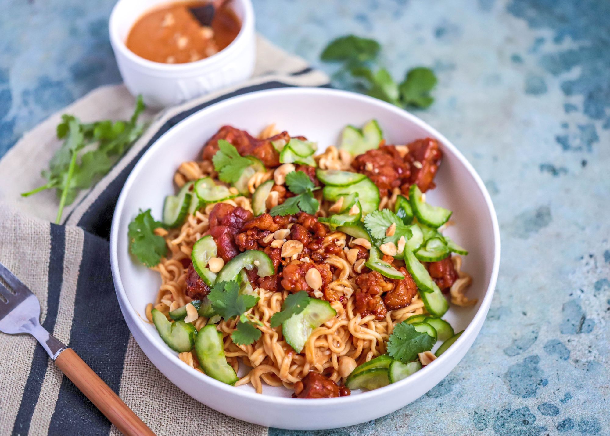 Tempeh Peanut Noodles